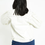 Willow Denim Trucker Jacket – White - JMOJO - Women's Denim Jackets