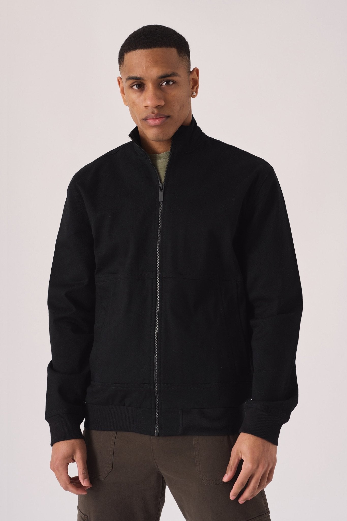 WINDBREAKER JACKET - BLACK - JMOJO - Men's Denim Jackets