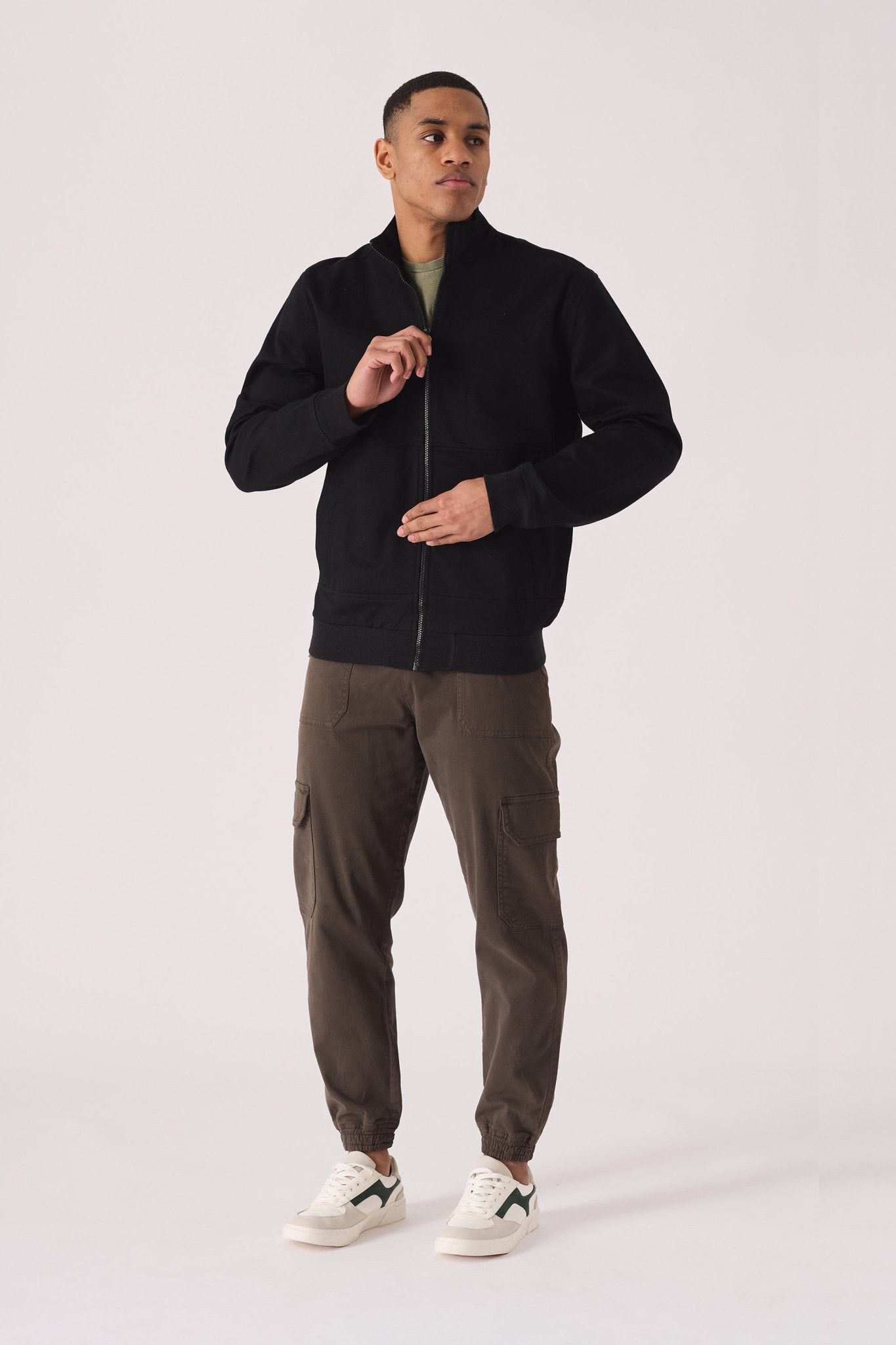 WINDBREAKER JACKET - BLACK - JMOJO - Men's Denim Jackets