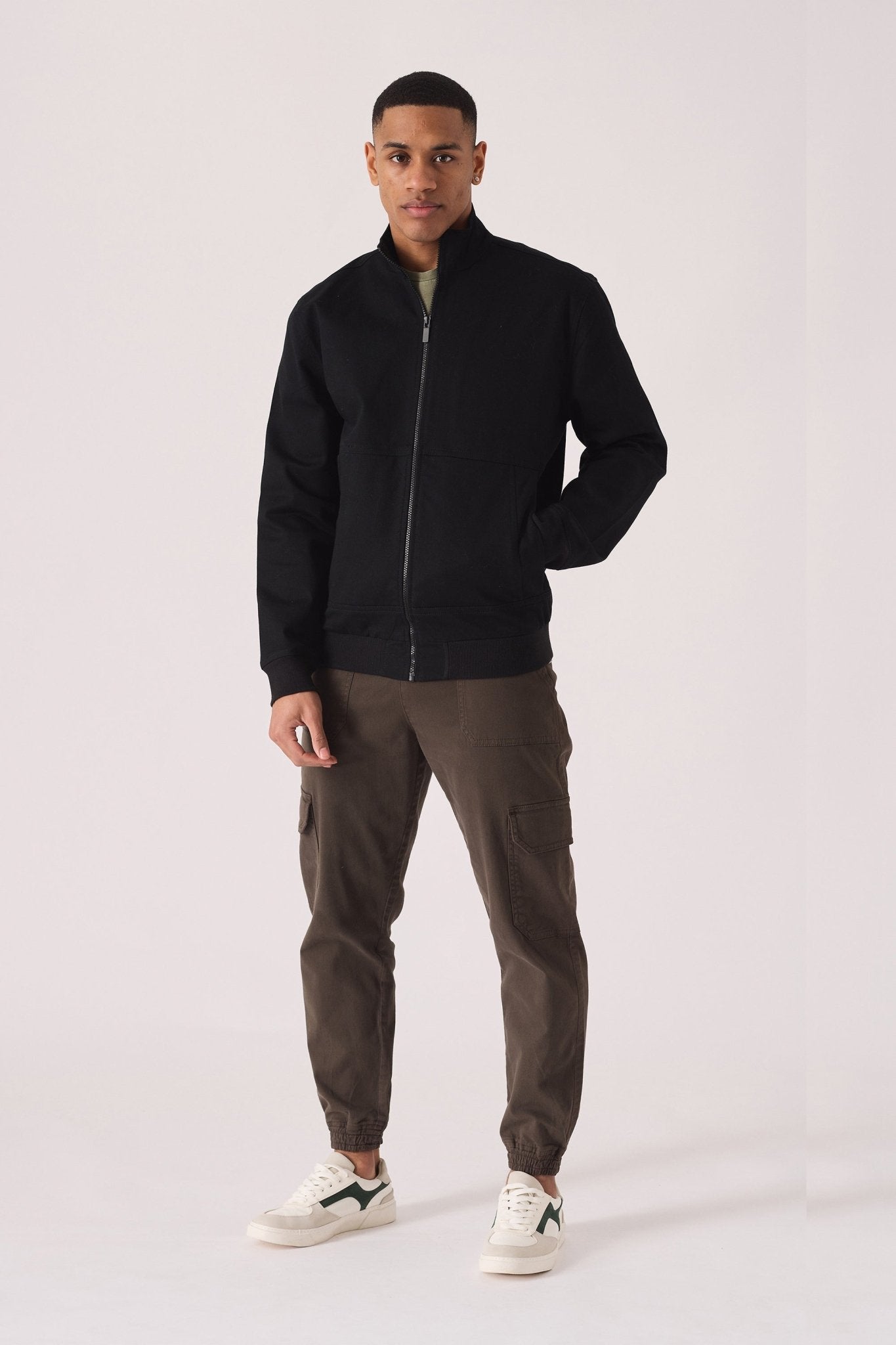 WINDBREAKER JACKET - BLACK - JMOJO - Men's Denim Jackets