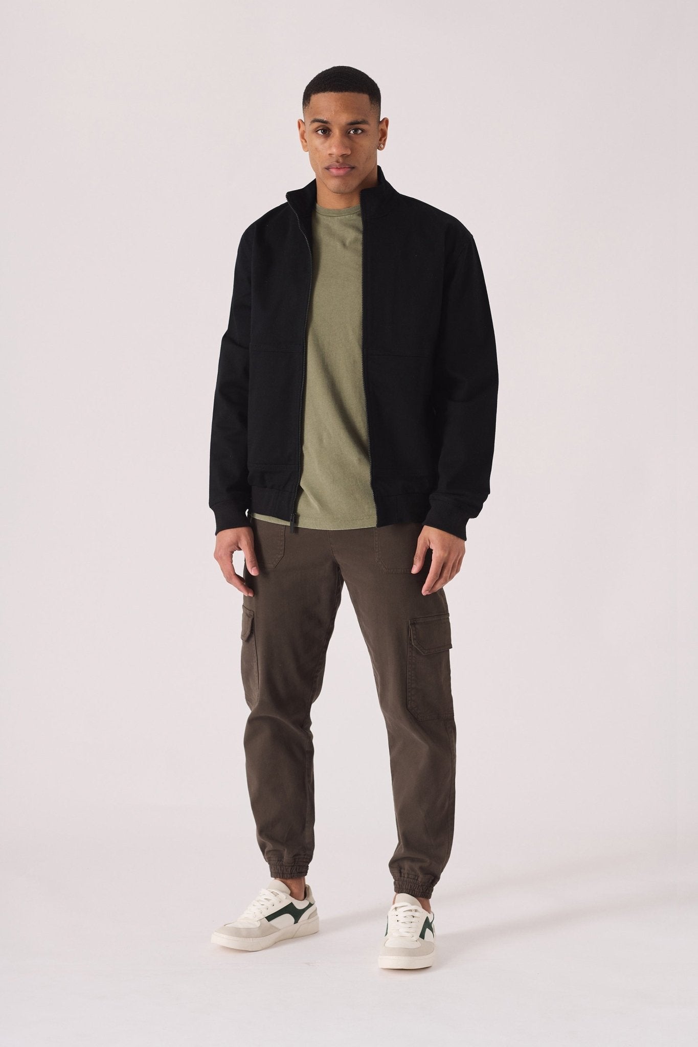 WINDBREAKER JACKET - BLACK - JMOJO - Men's Denim Jackets