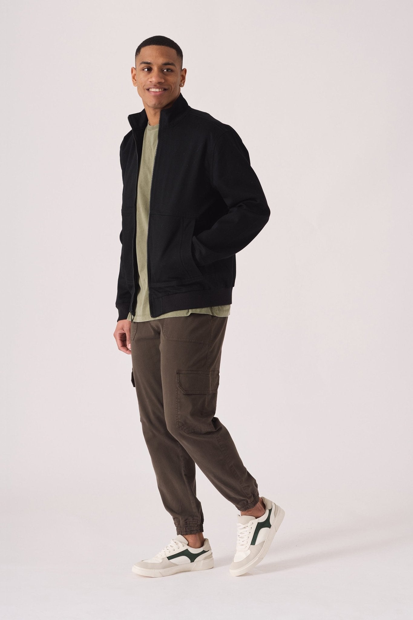 WINDBREAKER JACKET - BLACK - JMOJO - Men's Denim Jackets