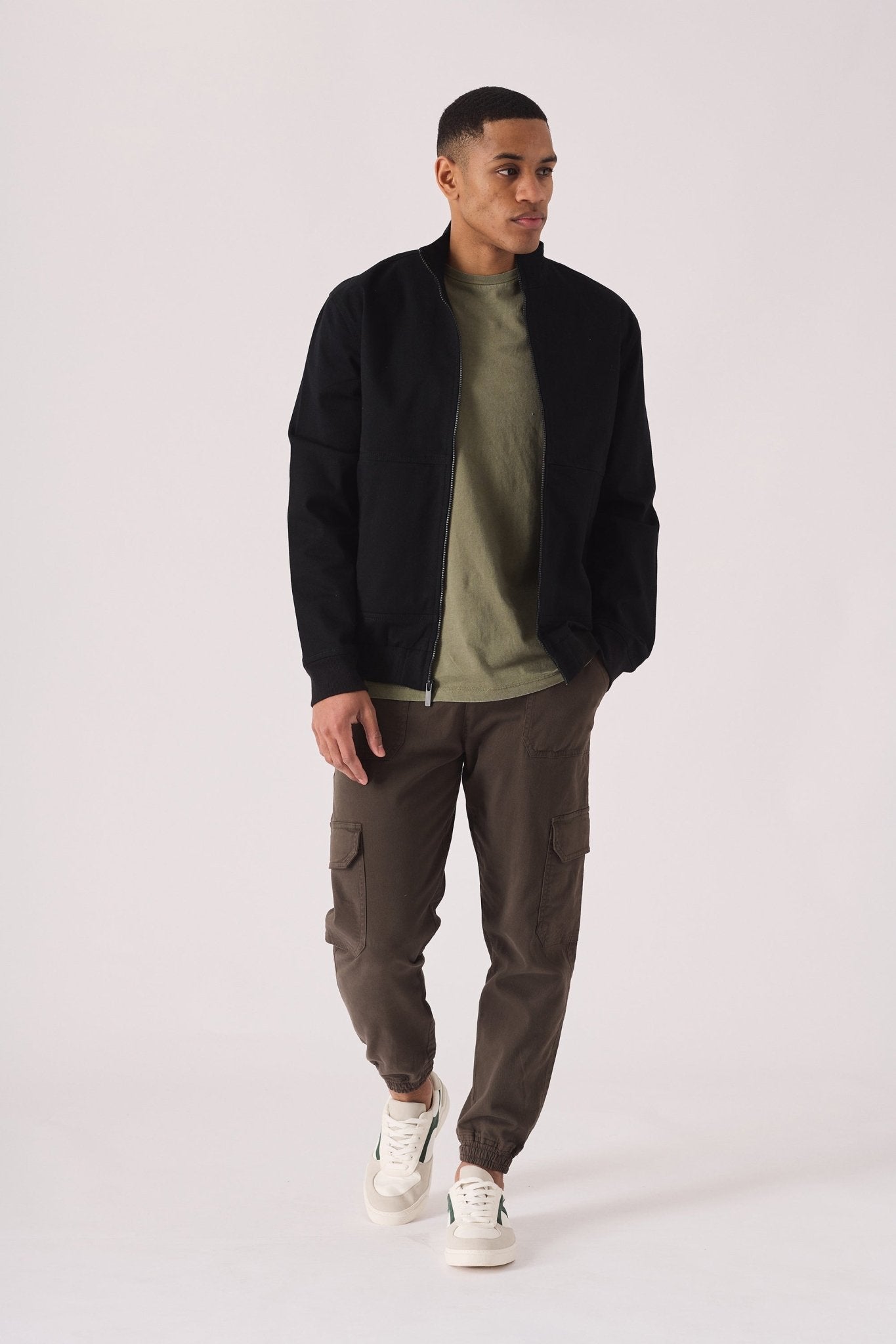 WINDBREAKER JACKET - BLACK - JMOJO - Men's Denim Jackets