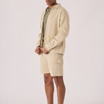 ZIP FRONT CARGO JACKET - BEIGE - JMOJO - Men's Cargo Denim Jackets